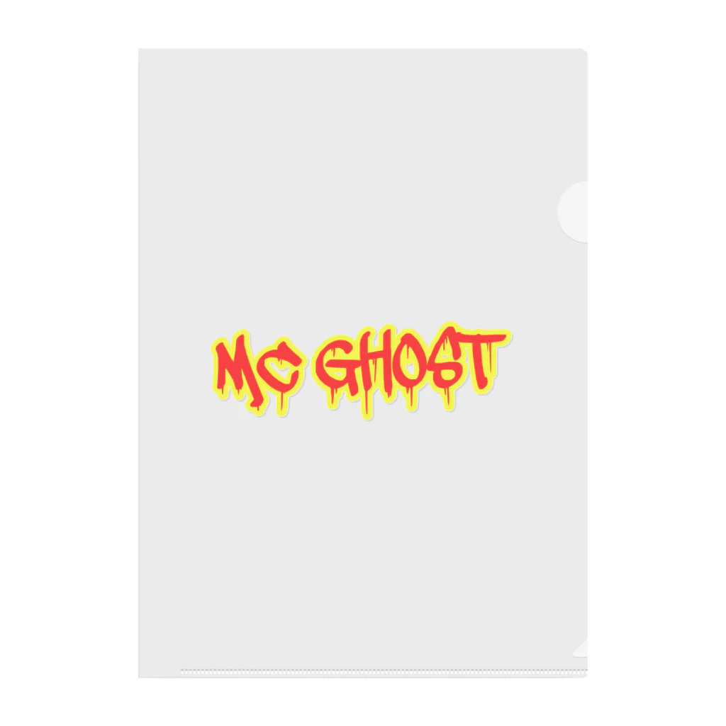 yokohama ghost(ホラー商品を販売中！)のMC GHOST ・ロゴオリジナルグッズ クリアファイル
