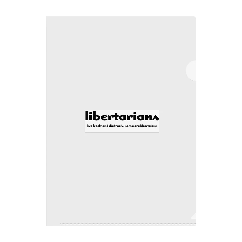 DON10のlibertarians Clear File Folder