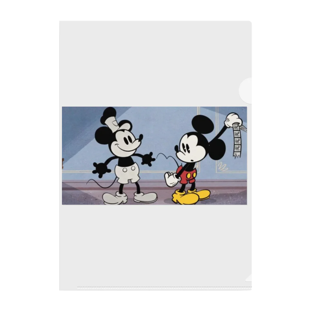 mickeymouse2024の【100個限定】懐かしのミッキー＆ミニー クリアファイル