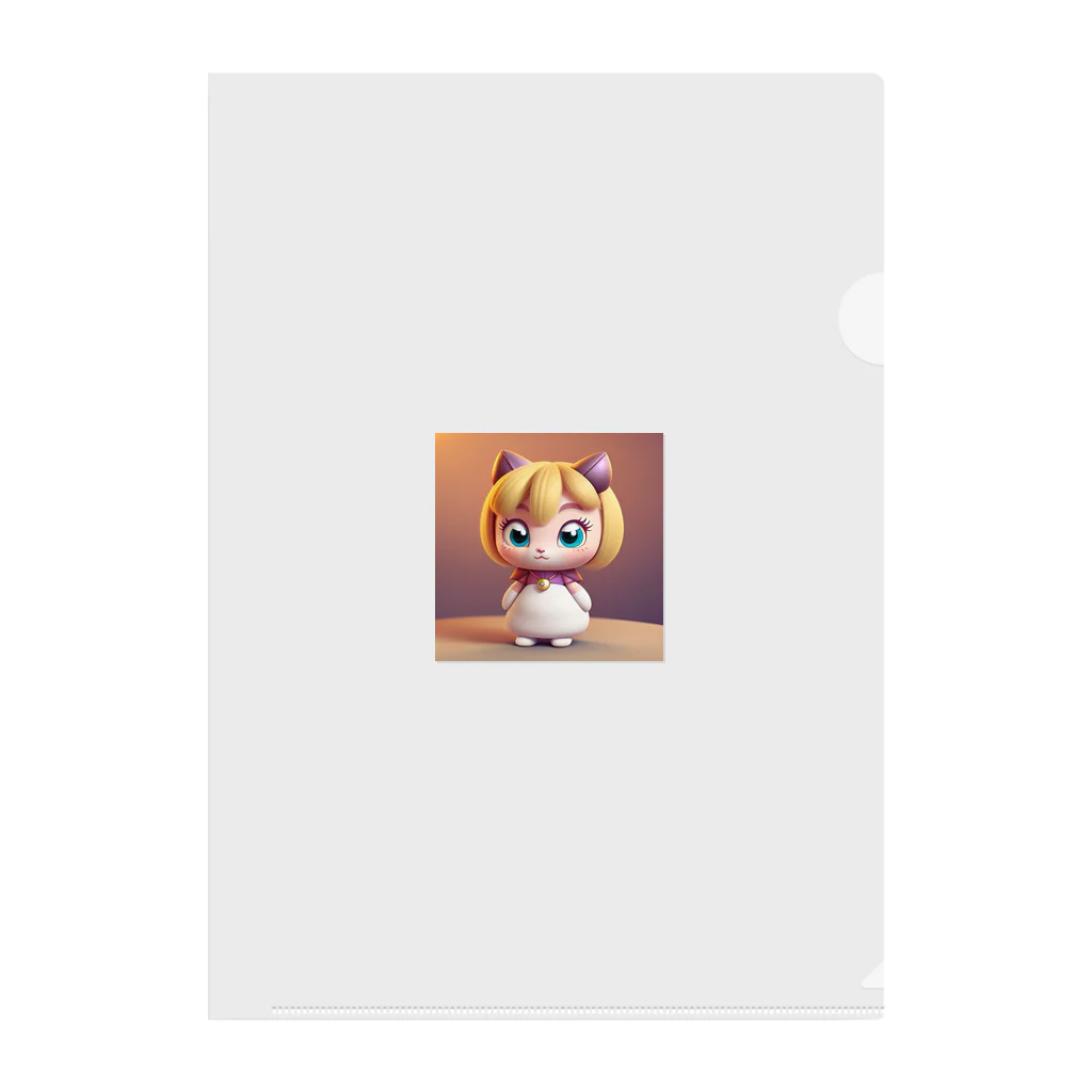 Pitooooのかわいい3Dキャラのグッズ Clear File Folder