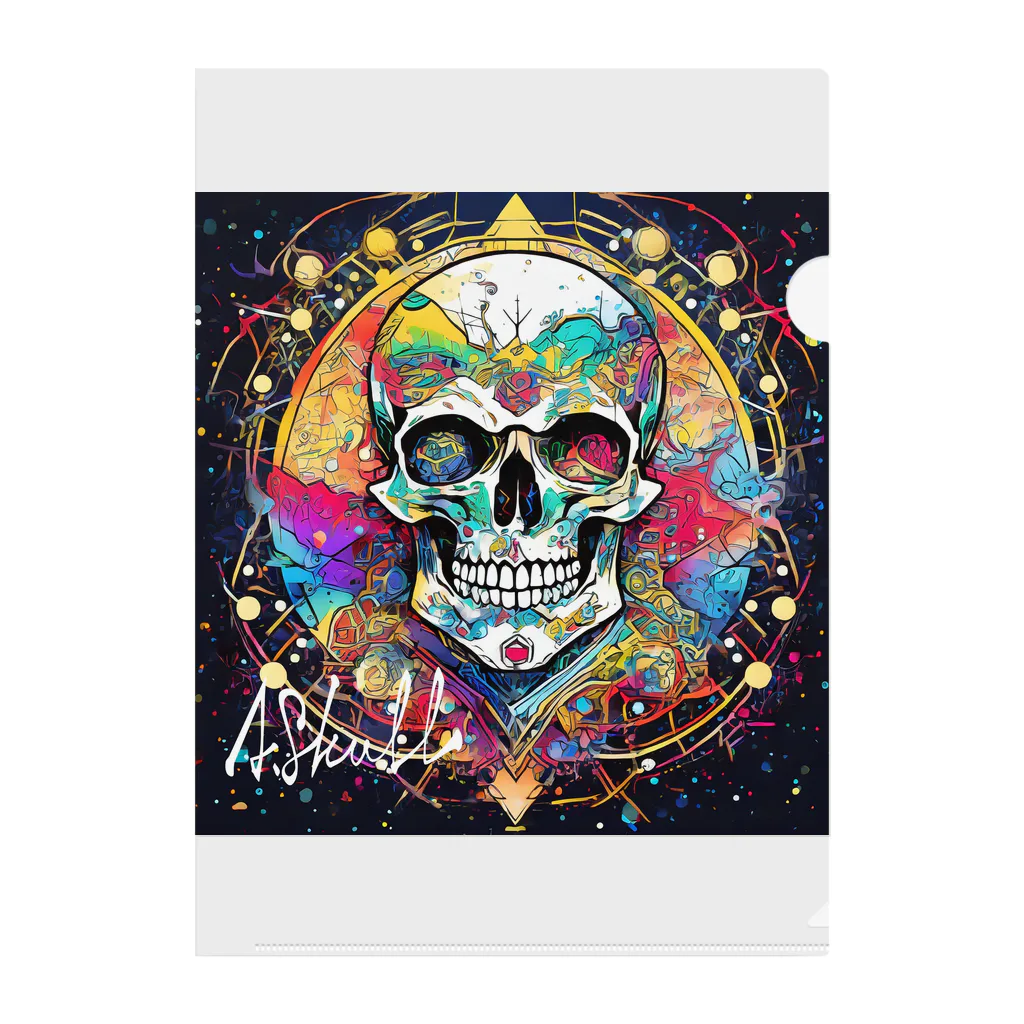 A.SkullのSkull_004 Clear File Folder