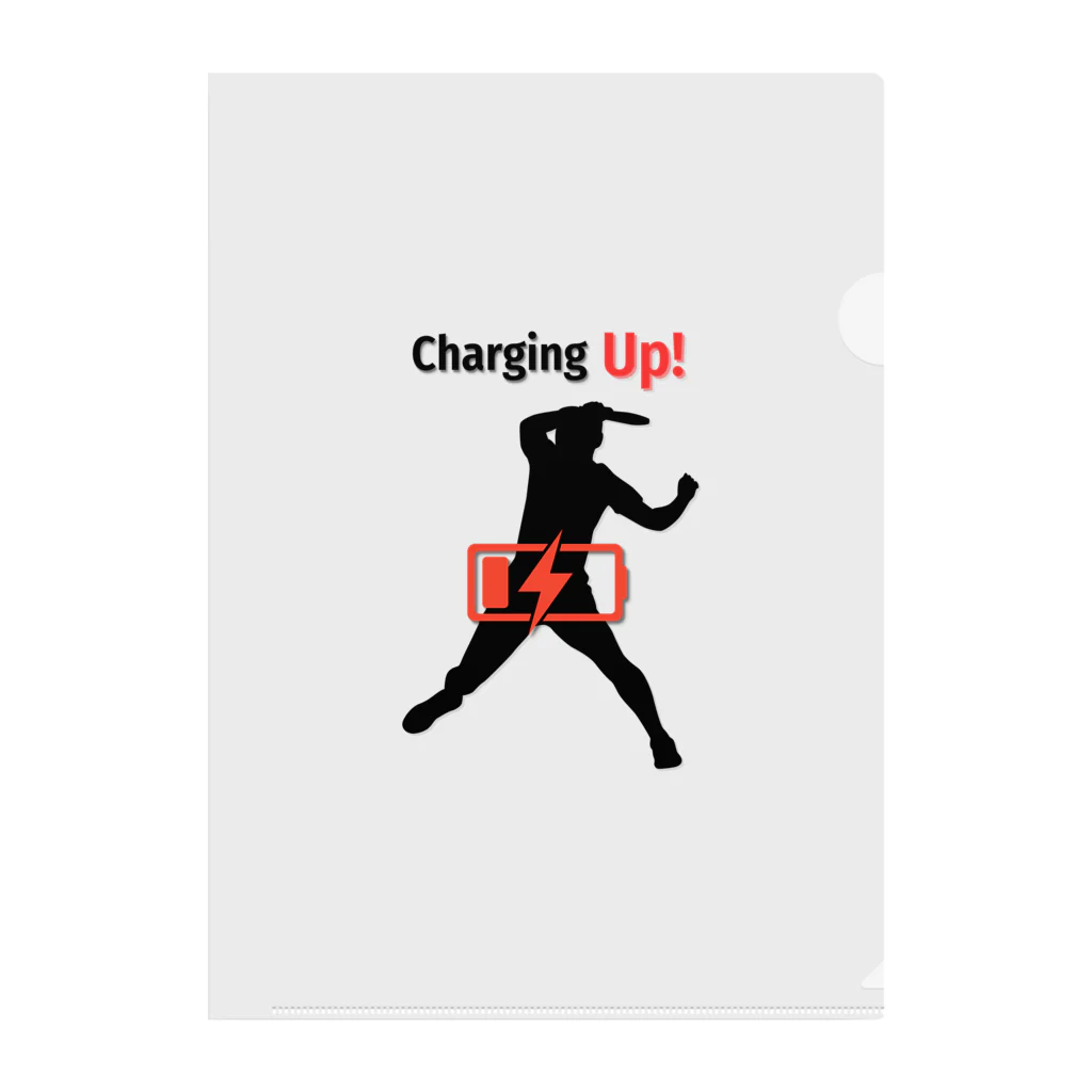 creative-power-labのCharging Up　卓球 クリアファイル