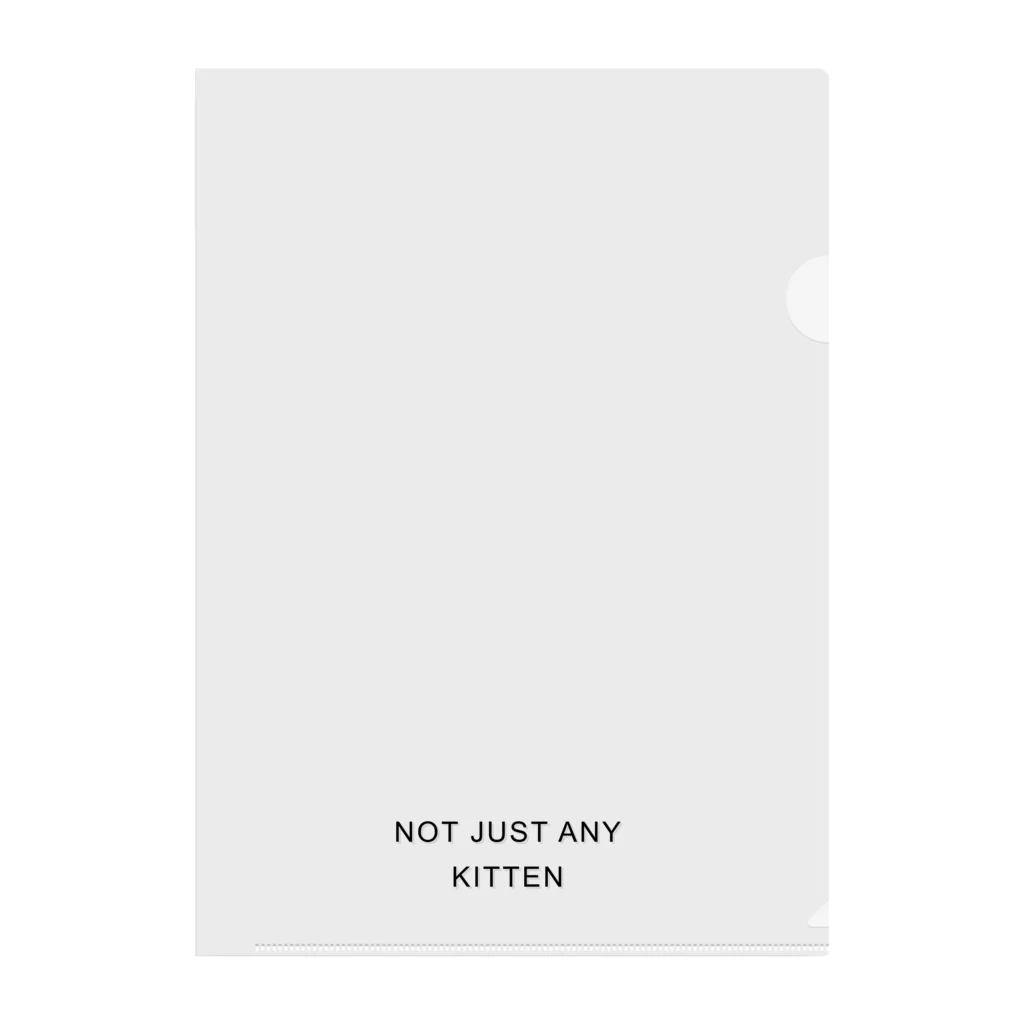 The Kitten ™︎のNOT JUST ANY KITTEN Clear File Folder