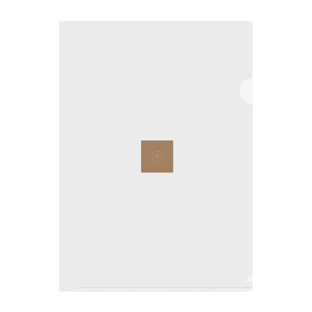 花の屋の猫シンプルなロゴ Clear File Folder