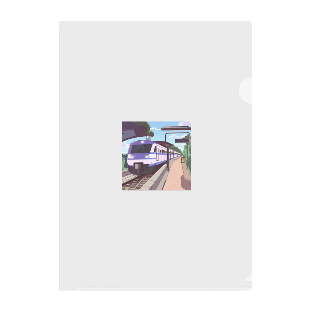 はまみるの軽快で洗練されたモダン鉄道 Clear File Folder