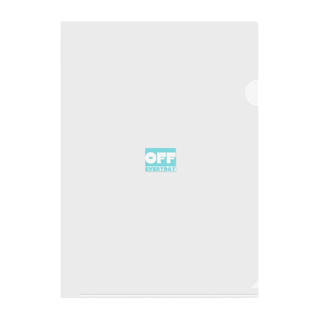 everyday offのEVERYDAY OFF Clear File Folder