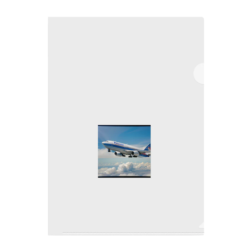 あかいはちのフィリピンの旅客機 Clear File Folder