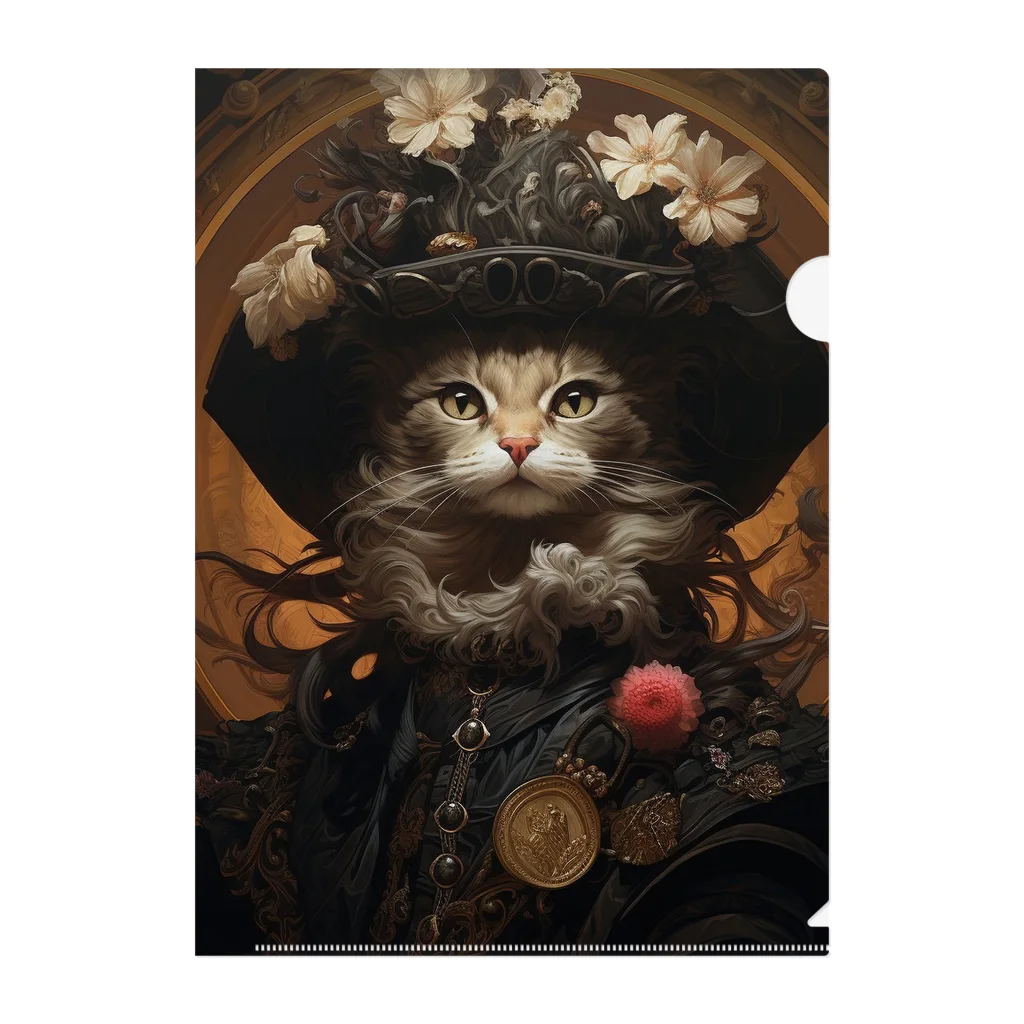 m_i_sのGothic cat series  Clear File Folder