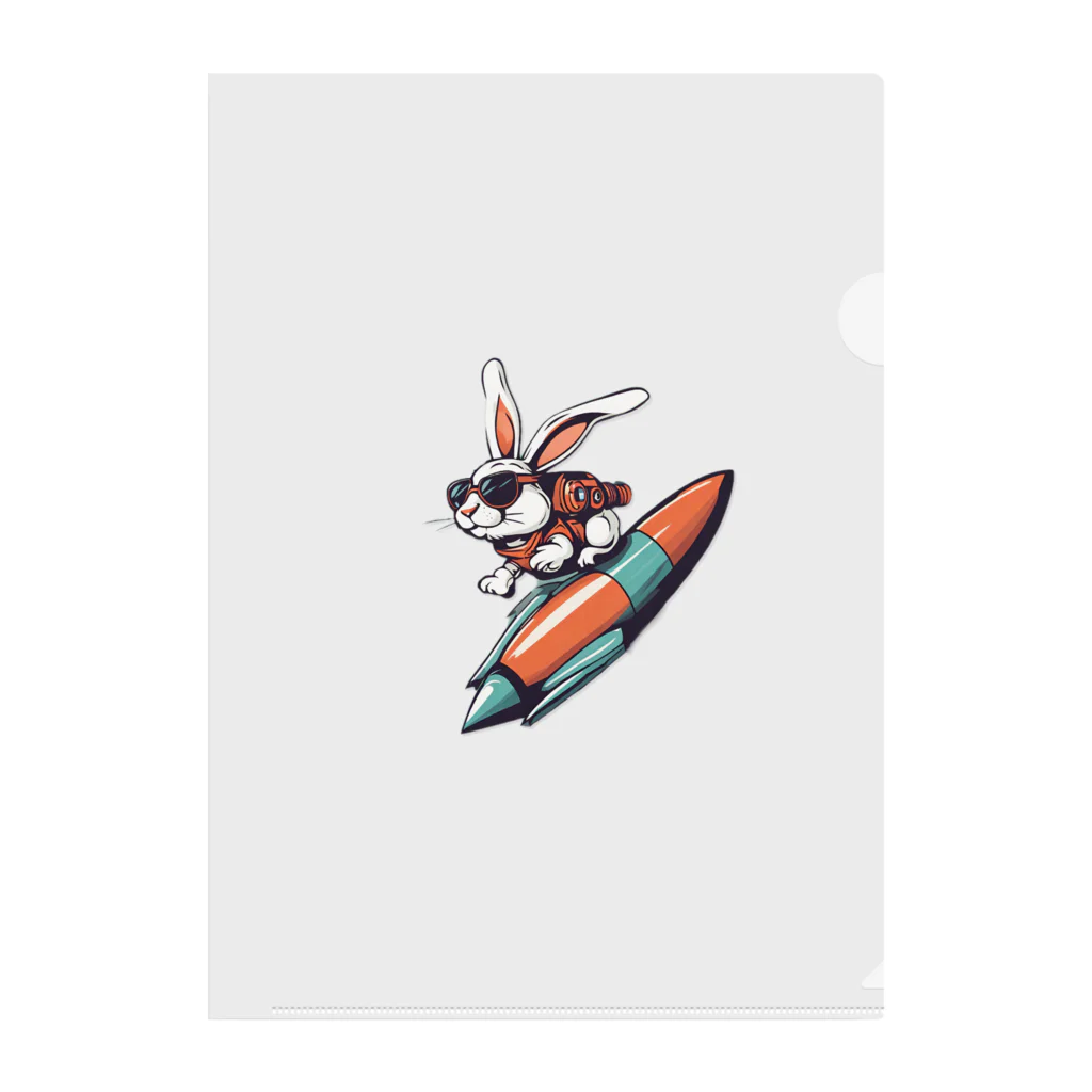 ロケットうさぎのロケットうさぎ　ミッション遂行 Clear File Folder