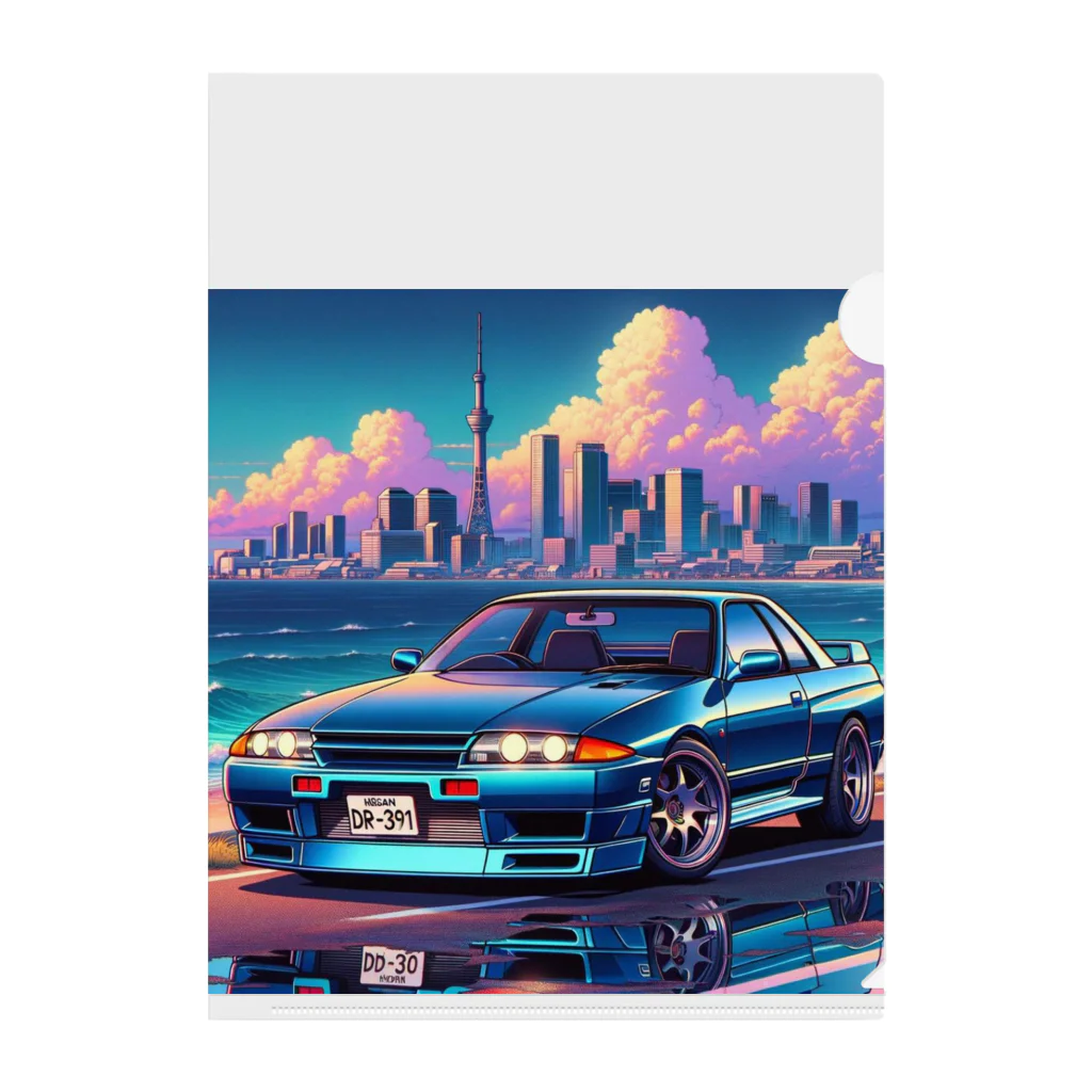 nuuartの湾岸線を走るスポーツカー Clear File Folder