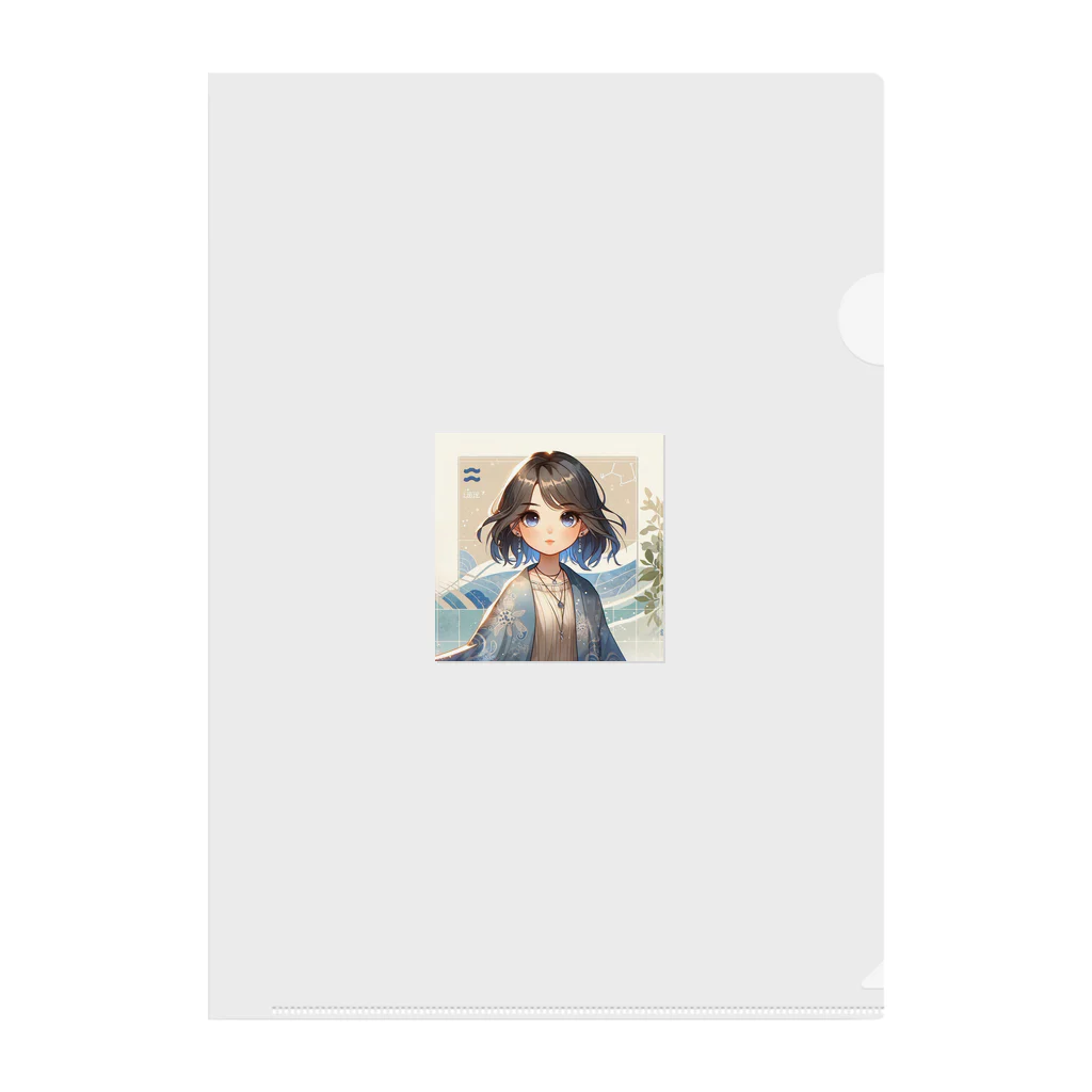 toko-tenの水瓶座 Clear File Folder