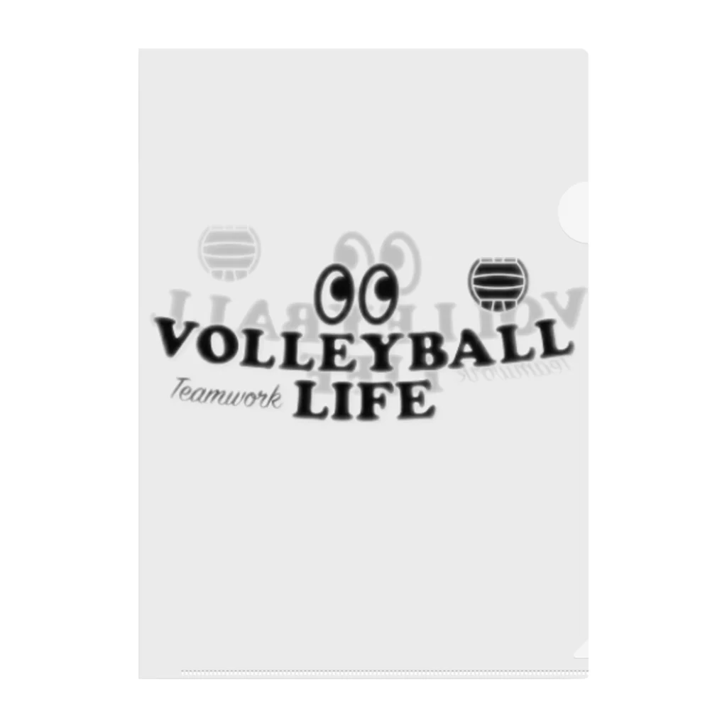 【volleyball online】のバレーボールロゴ　SUZURIバージョン クリアファイル