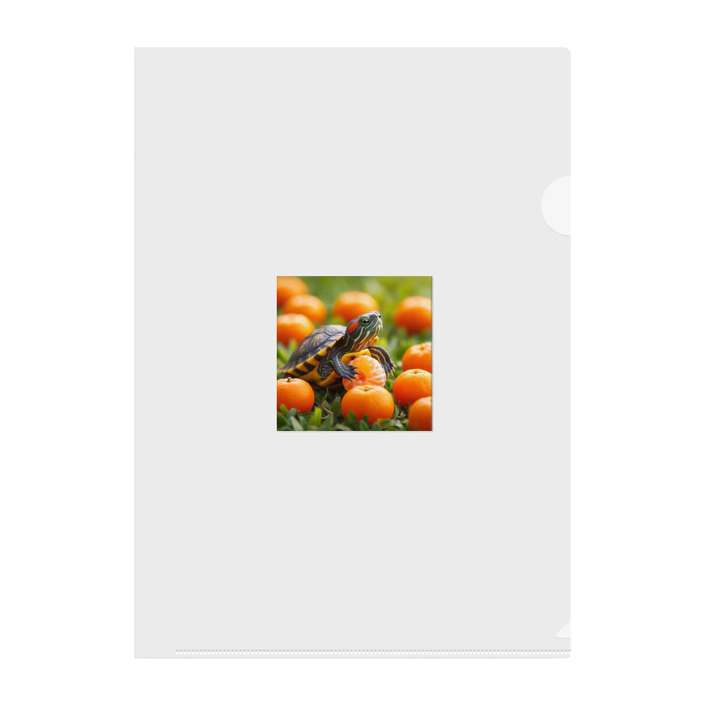 saijo79のオレンジミドリガメ クリアファイル