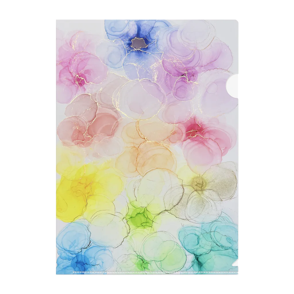 charmy.charming_のflowersアートby charmy Clear File Folder