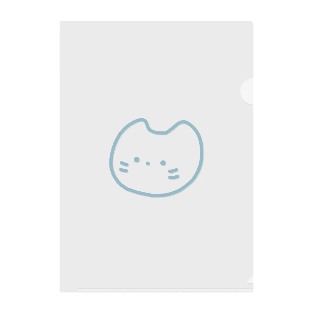 めいどいんおばけのねこたろう(アオ) Clear File Folder