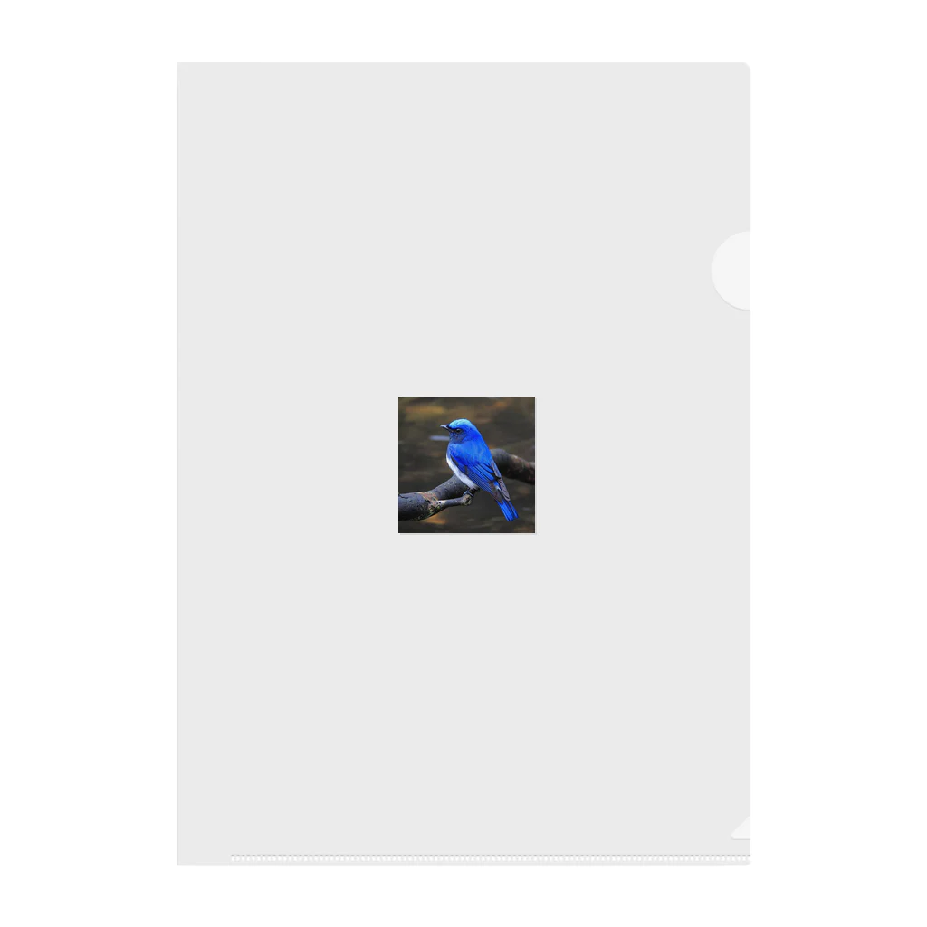 幸せを呼ぶショップの幸運を呼ぶ青い鳥 クリアファイル