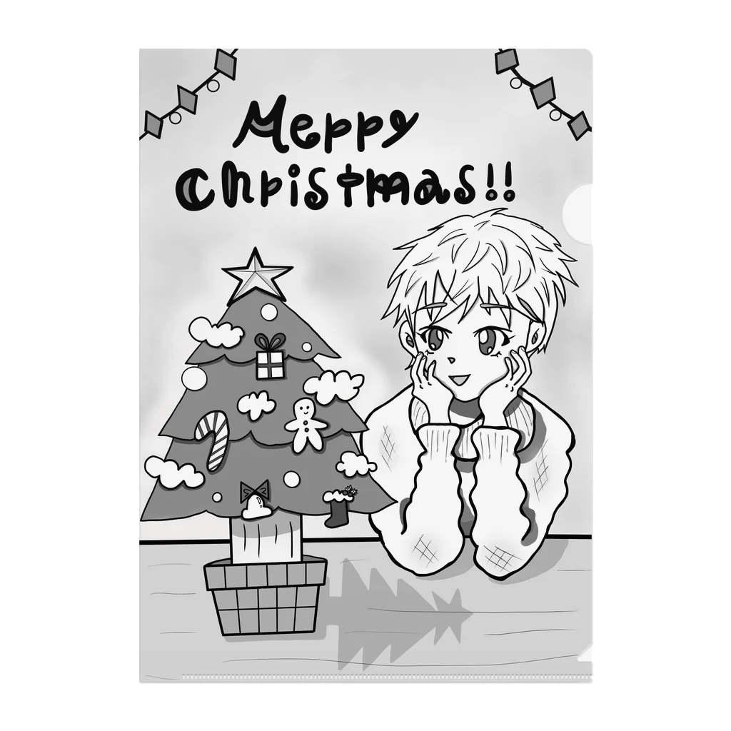 あーとイラスト工房のクリスマスのひと時 Clear File Folder