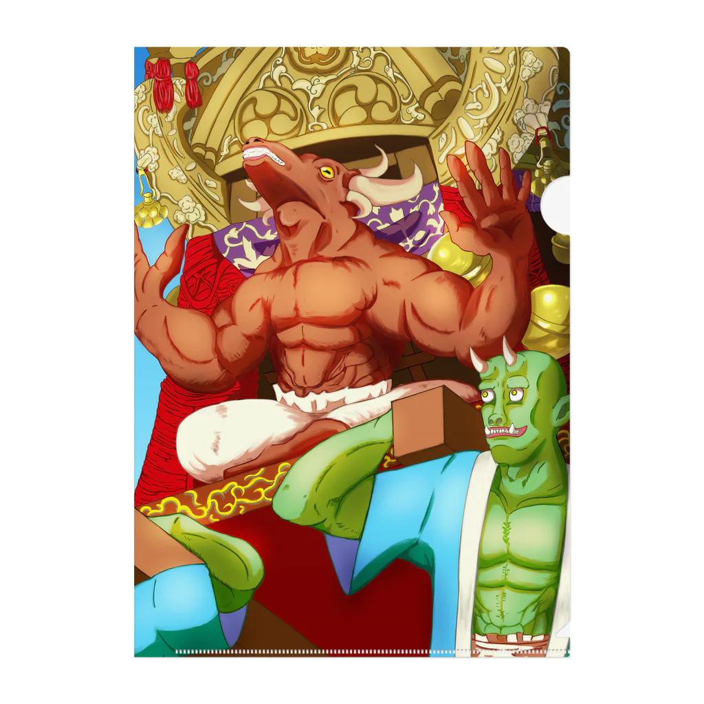 あーとイラスト工房の祭りを楽しむ魔物達 Clear File Folder