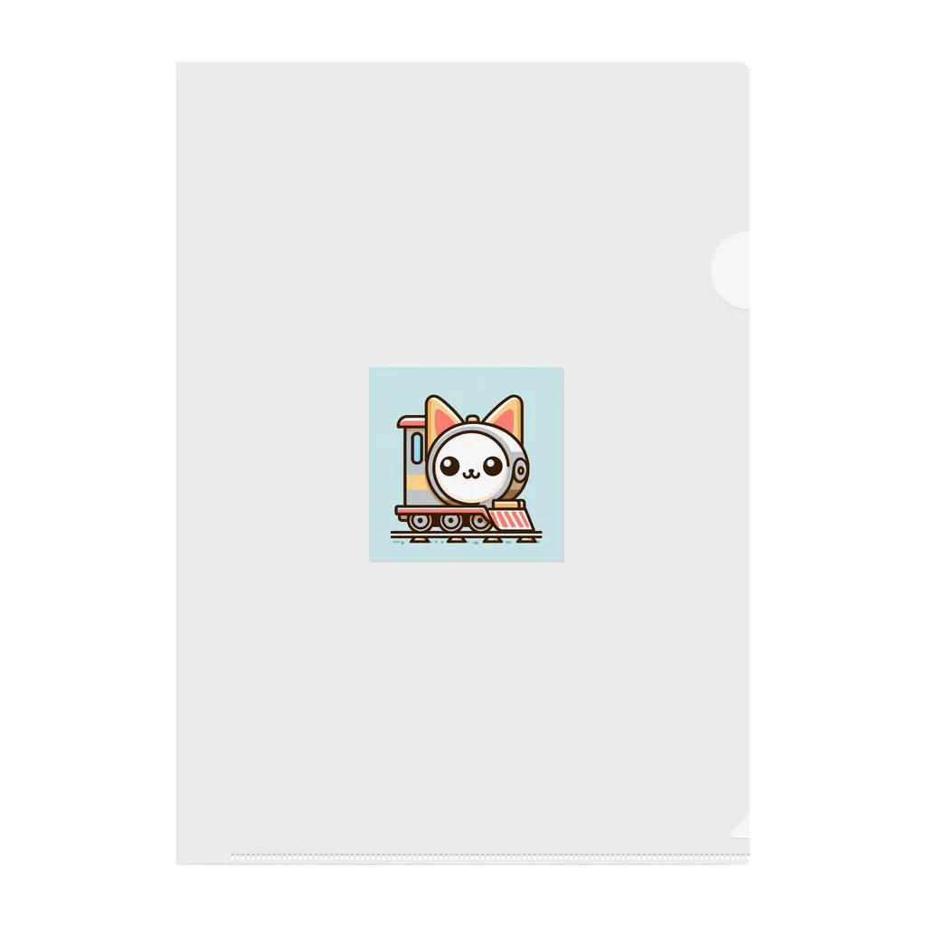 コウヘイの猫電車 Clear File Folder