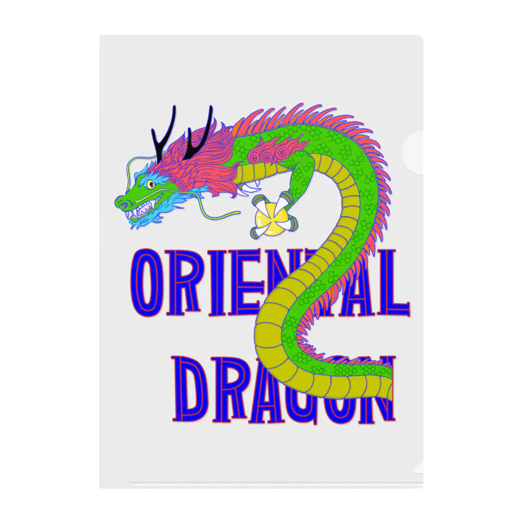 LalaHangeulのORIENTAL DRAGON（龍）英字バージョン クリアファイル