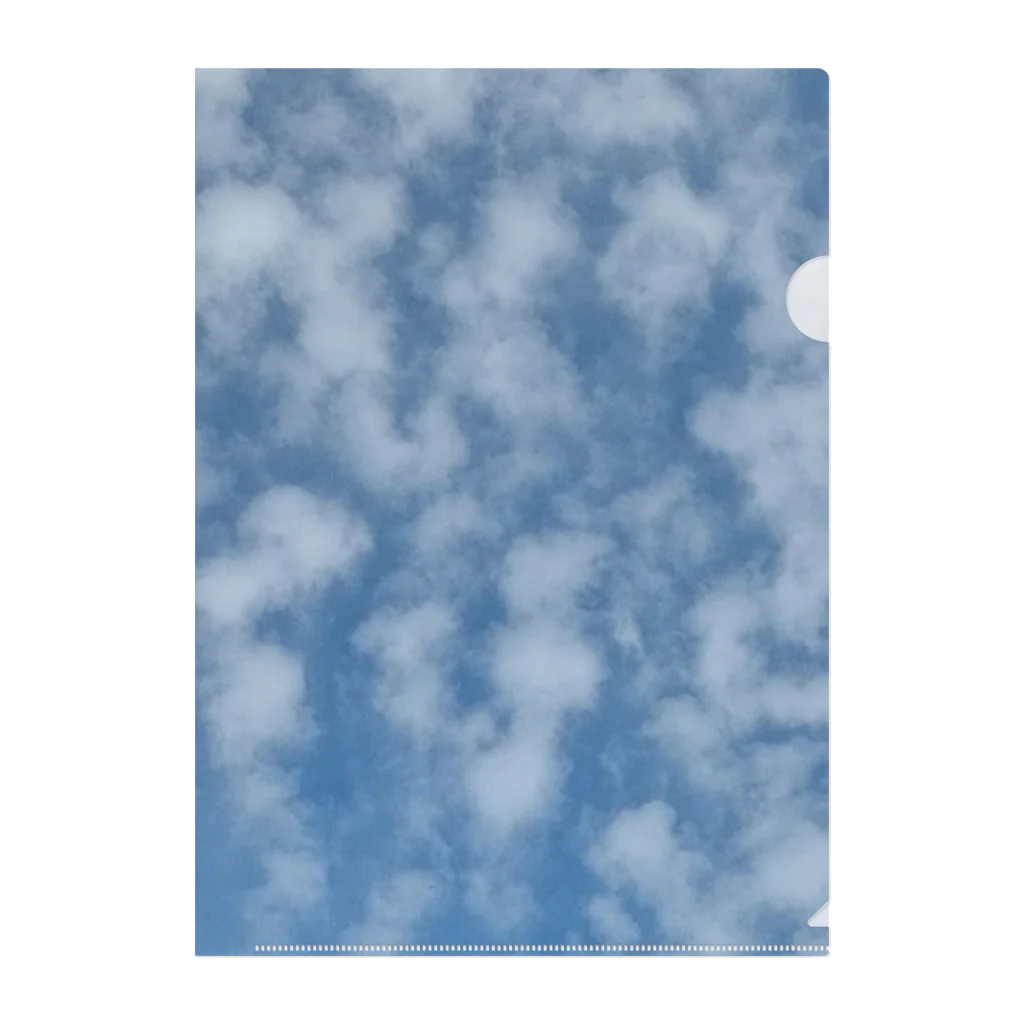 キキとココからの空と雲＠リシケシュ／インド クリアファイル