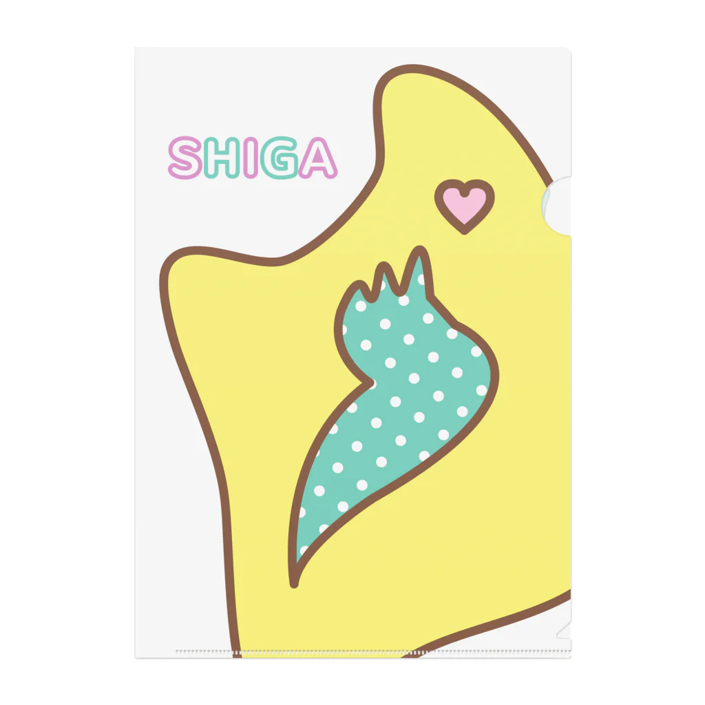 So湖いらの「SHIGA」A4クリアファイル Clear File Folder