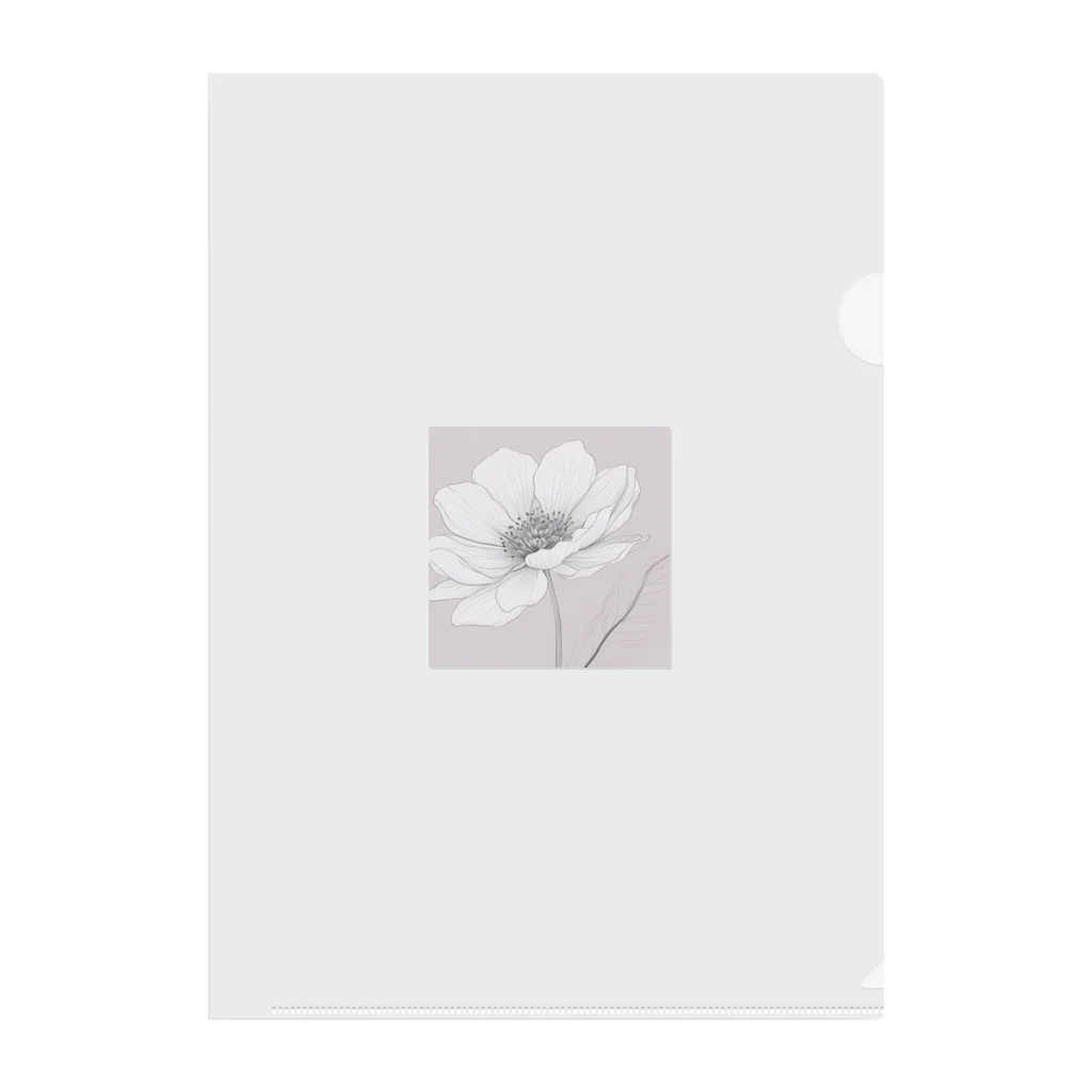 mii0205の一輪の花 Clear File Folder