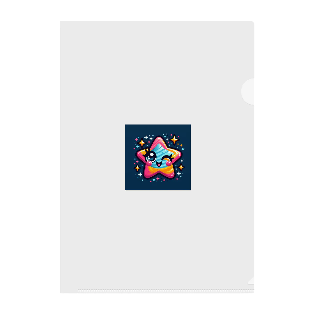 メアリーの星座や宇宙がテーマの可愛らしいデザイン Clear File Folder