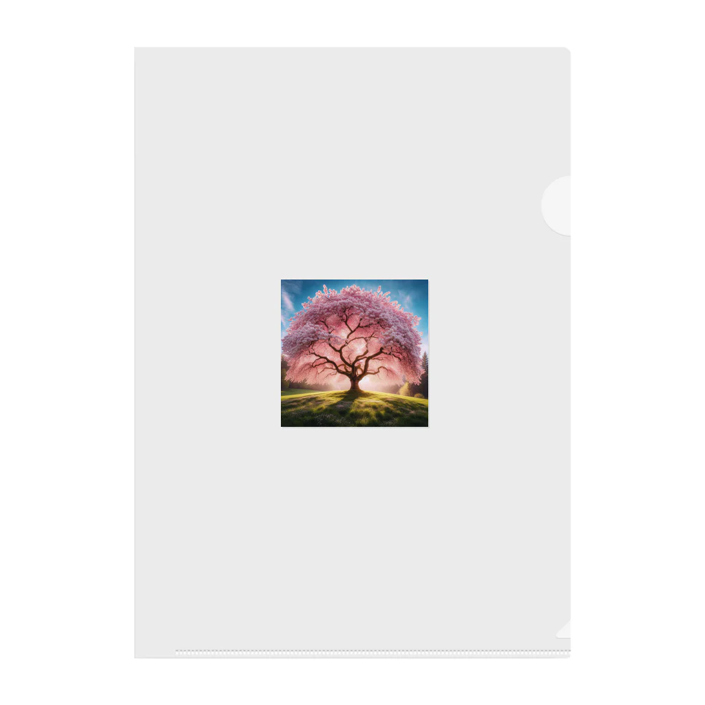 ニコショップの桜の木 Clear File Folder