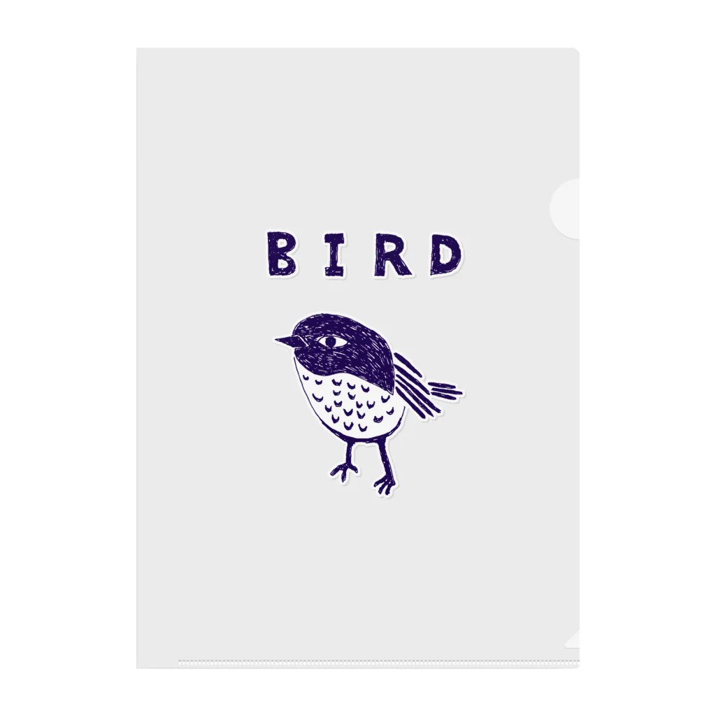 NIKORASU GOのトリマニア専用デザイン「BIRD」（Tシャツ・パーカー・グッズ・ETC） クリアファイル