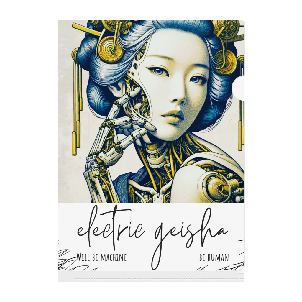 Cyber-punk-geishaのCyber Punk Geisha Clear File Folder