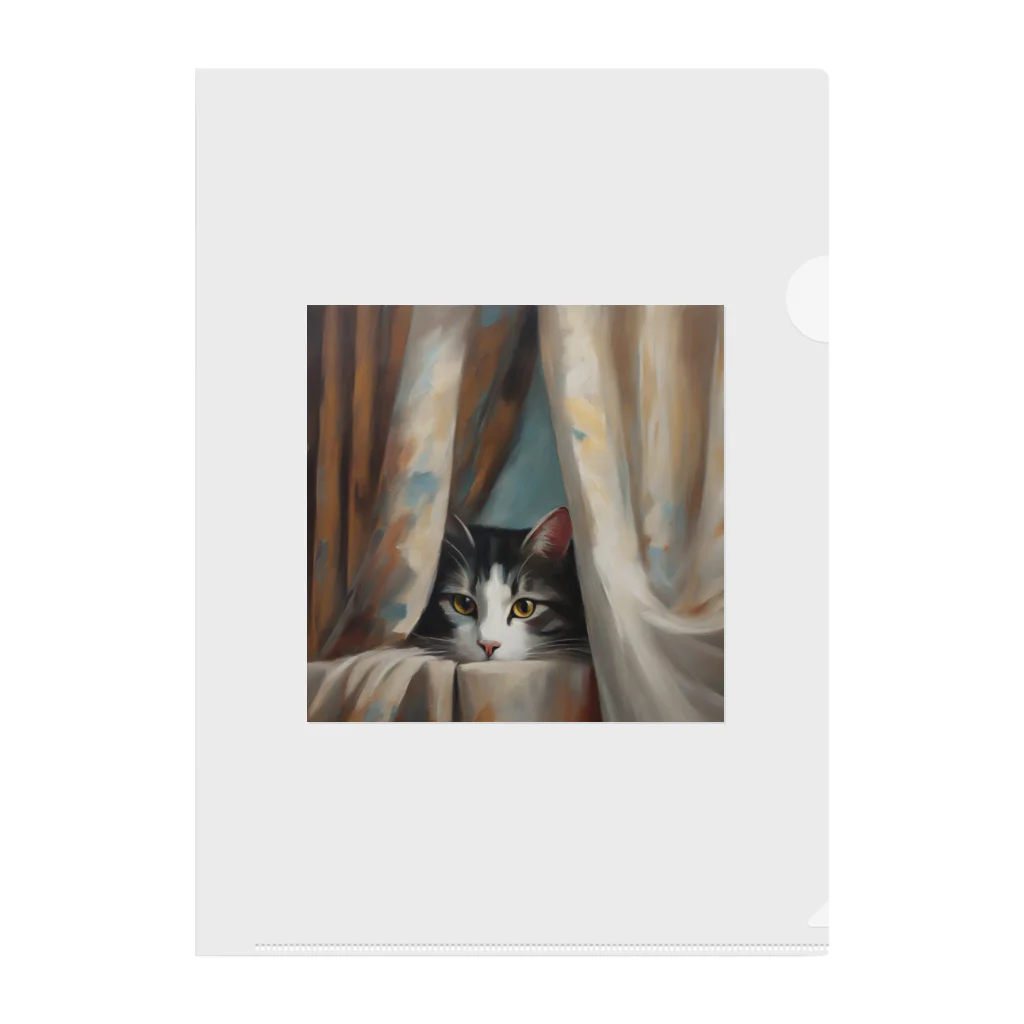 Heyyの窓辺の覗き猫🐱 Clear File Folder