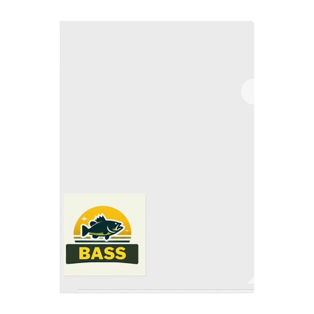 bassblocksのレトロバスロゴ Clear File Folder