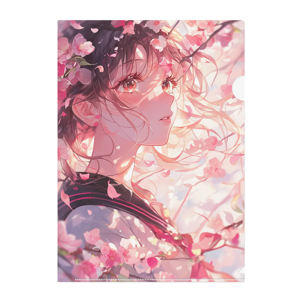 AQUAMETAVERSEの桜と私ラフルール1859 Clear File Folder