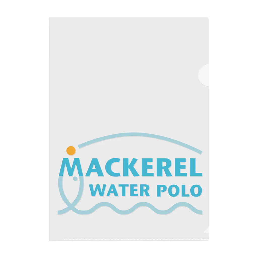 MACKEREL WATER POLOのMACKEREL（メインロゴカラー）片面プリント クリアファイル