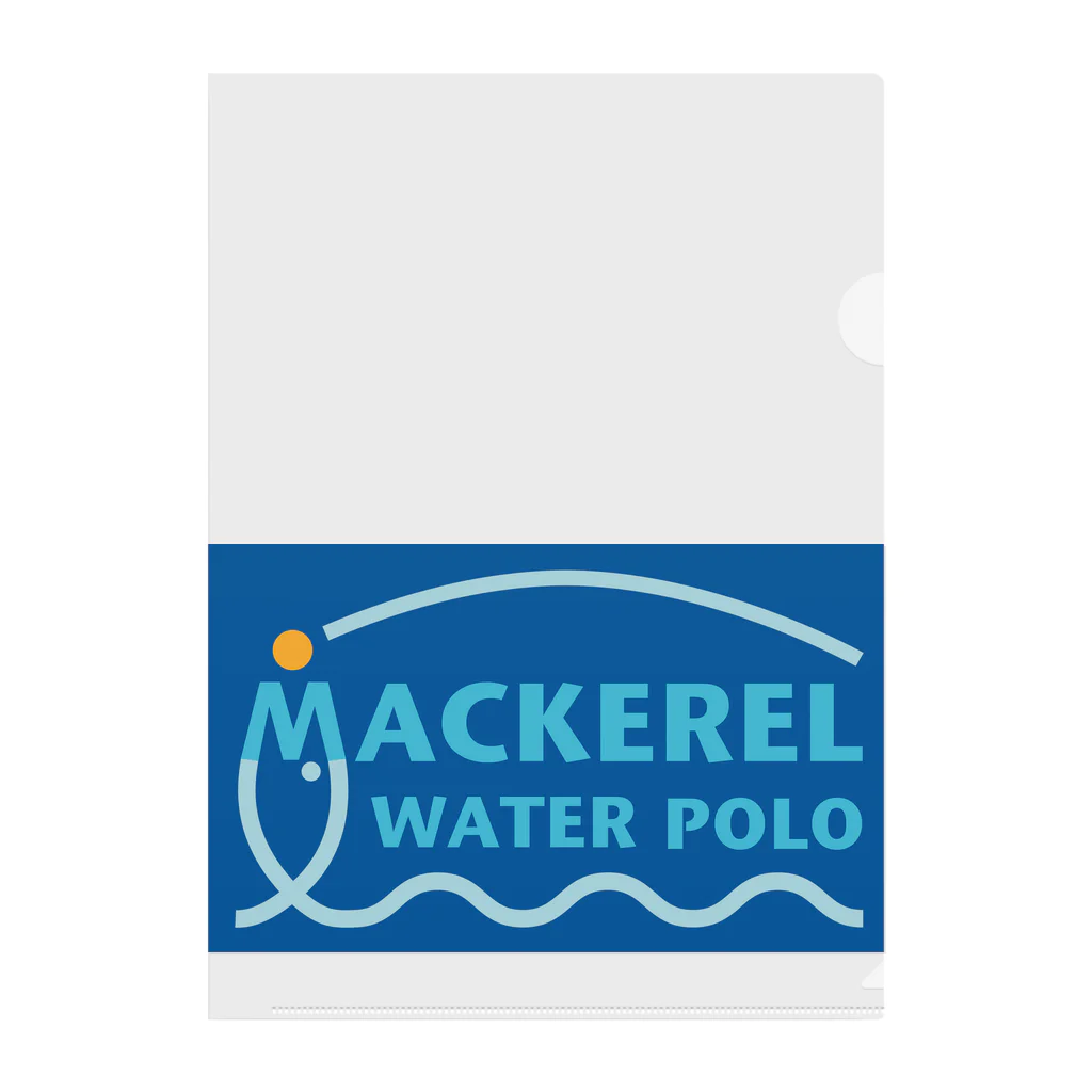MACKEREL WATER POLOのMACKEREL（ブルーボックス）片面プリント クリアファイル