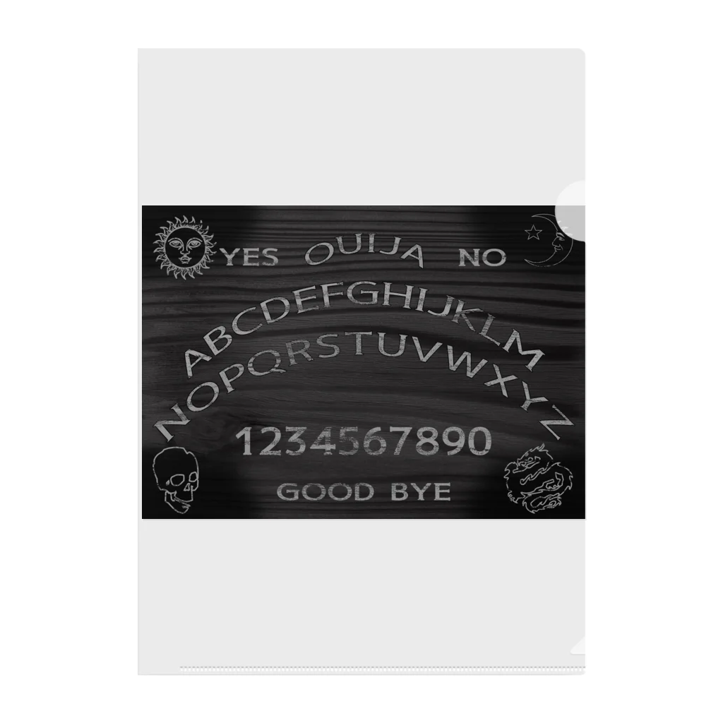 Ａ’ｚｗｏｒｋＳのBLACK OUIJA BOARD Clear File Folder