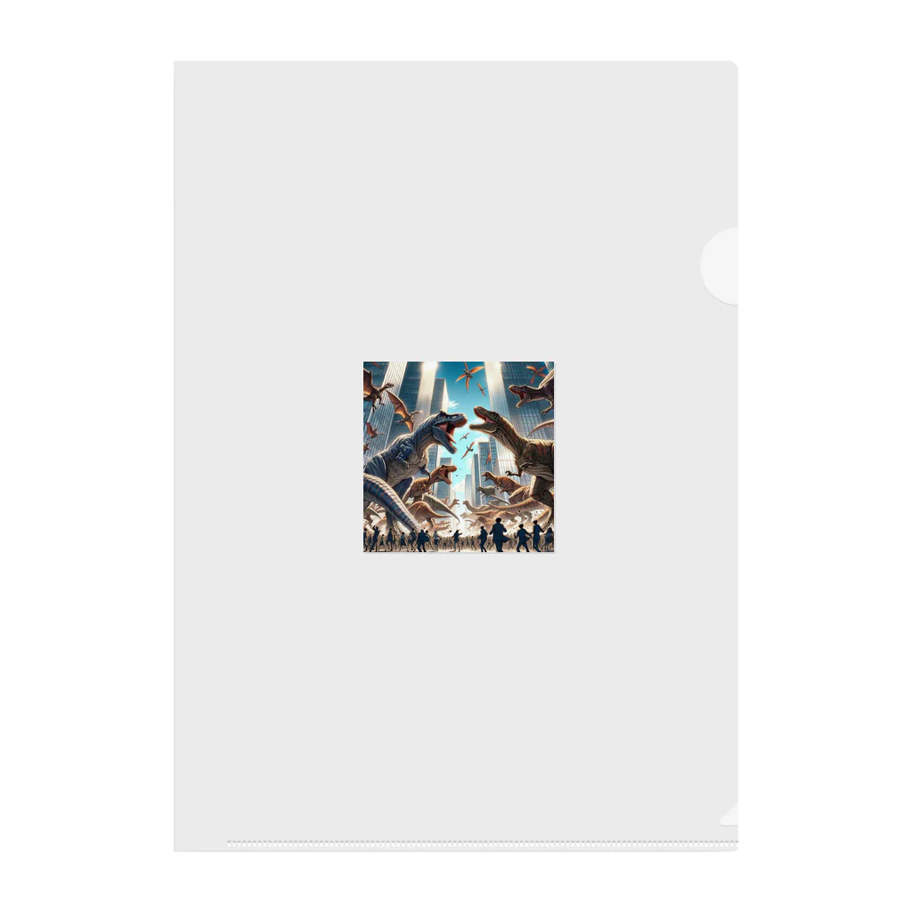 Irregular is beautifulのJurassic Uproar: The Metropolis Encounter Clear File Folder