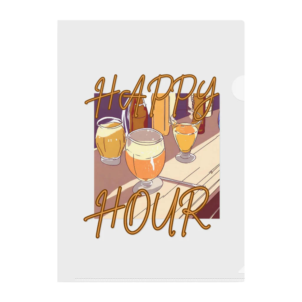 酔いどれの集いのHAPPY HOUR(ハッピーアワー) Clear File Folder