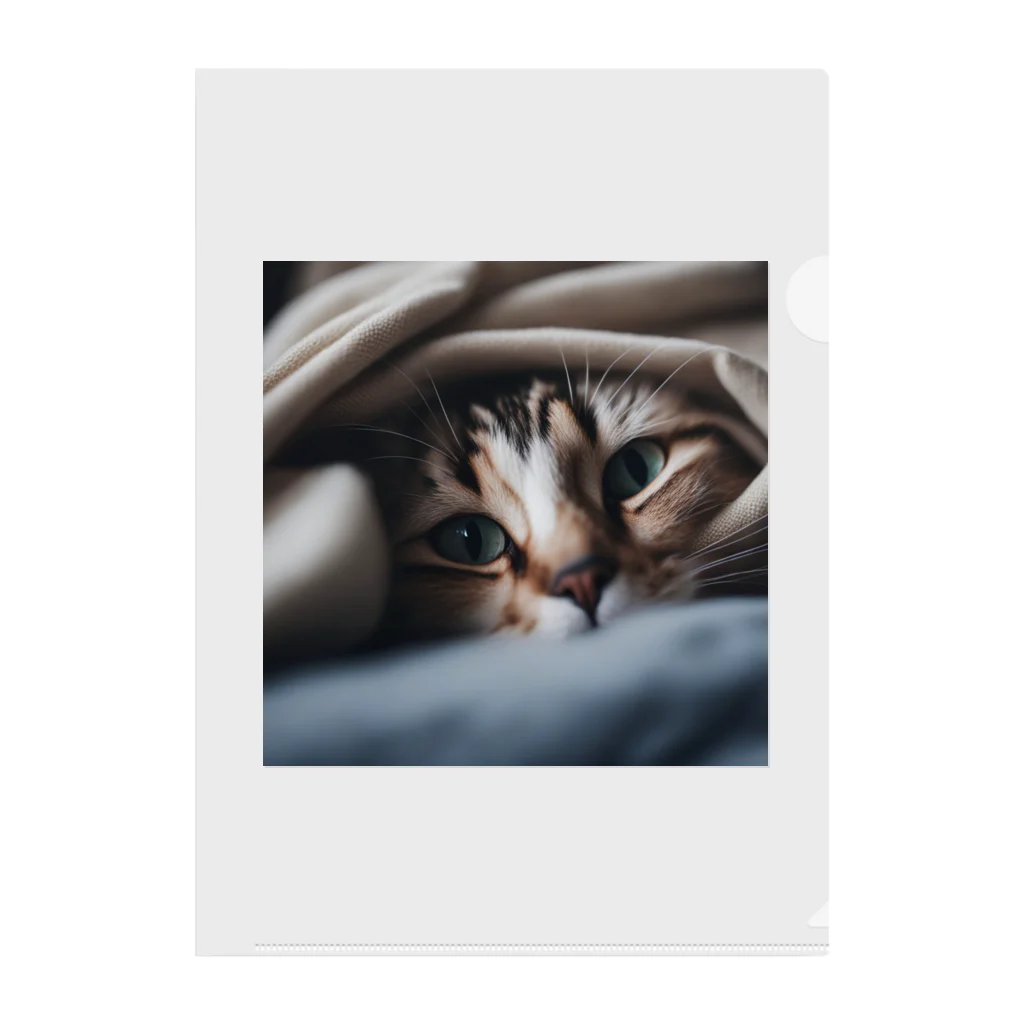 feliceの毛布の下に隠れている猫 Clear File Folder