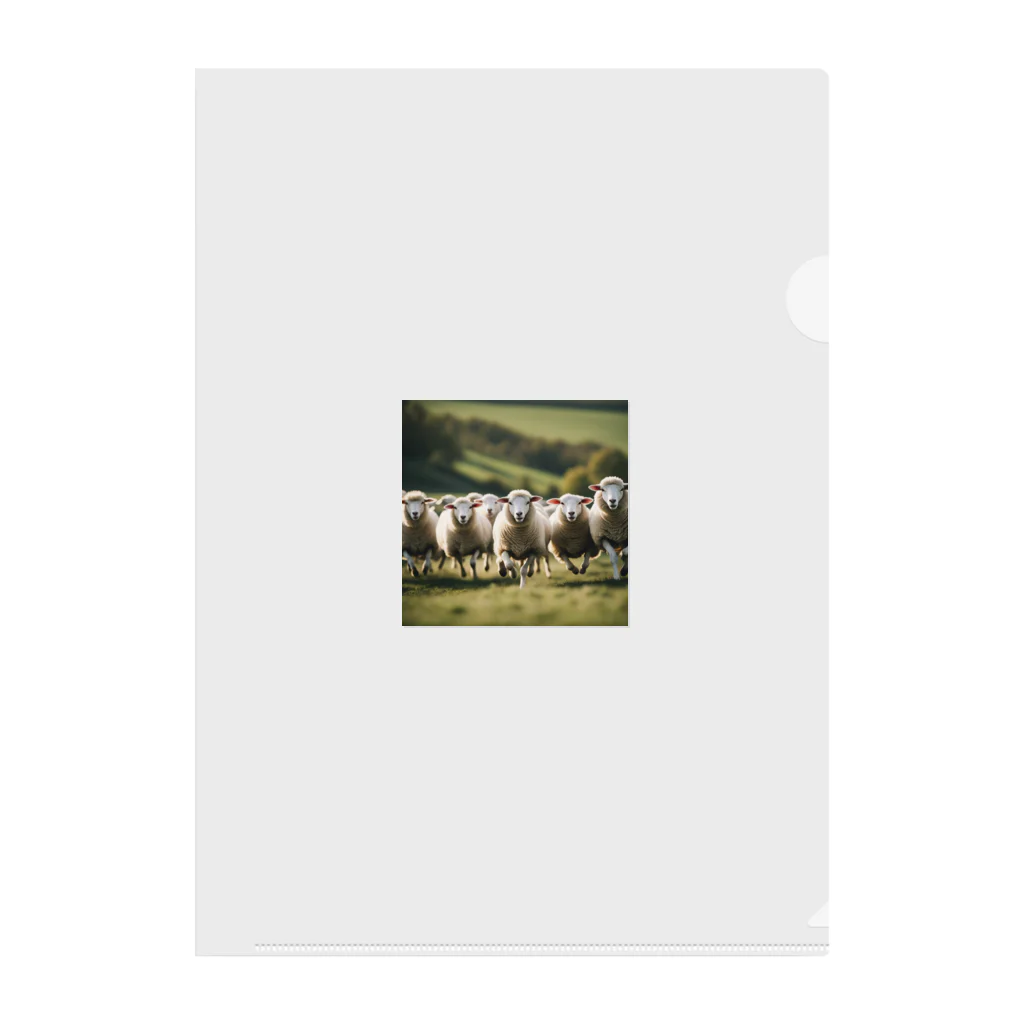 artworks358の羊の援軍 Clear File Folder