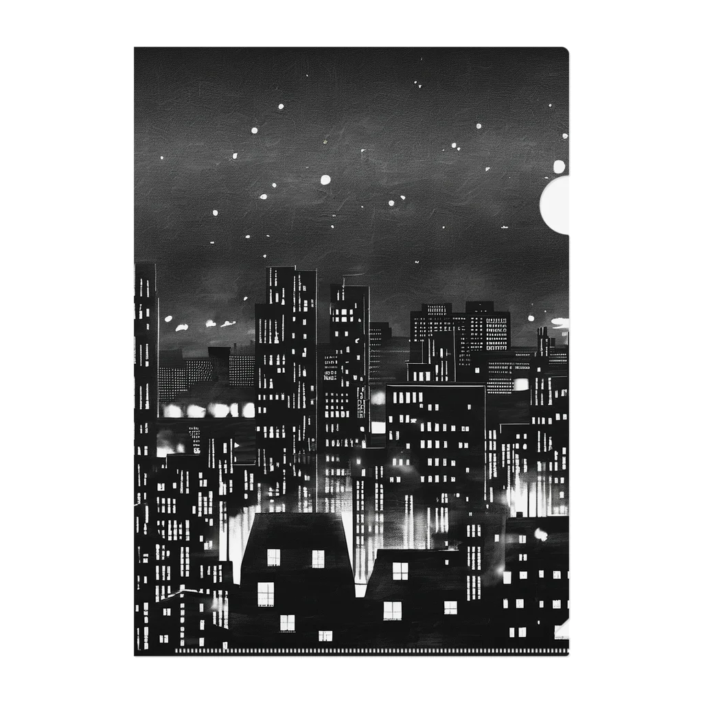 MEGROOVEの都会の夜景🏙 Clear File Folder