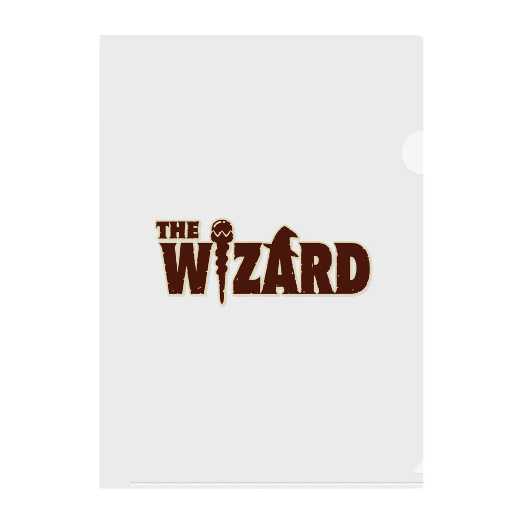 indigo_blue_moonのTHE WIZARD (魔法使い) ロゴ Clear File Folder