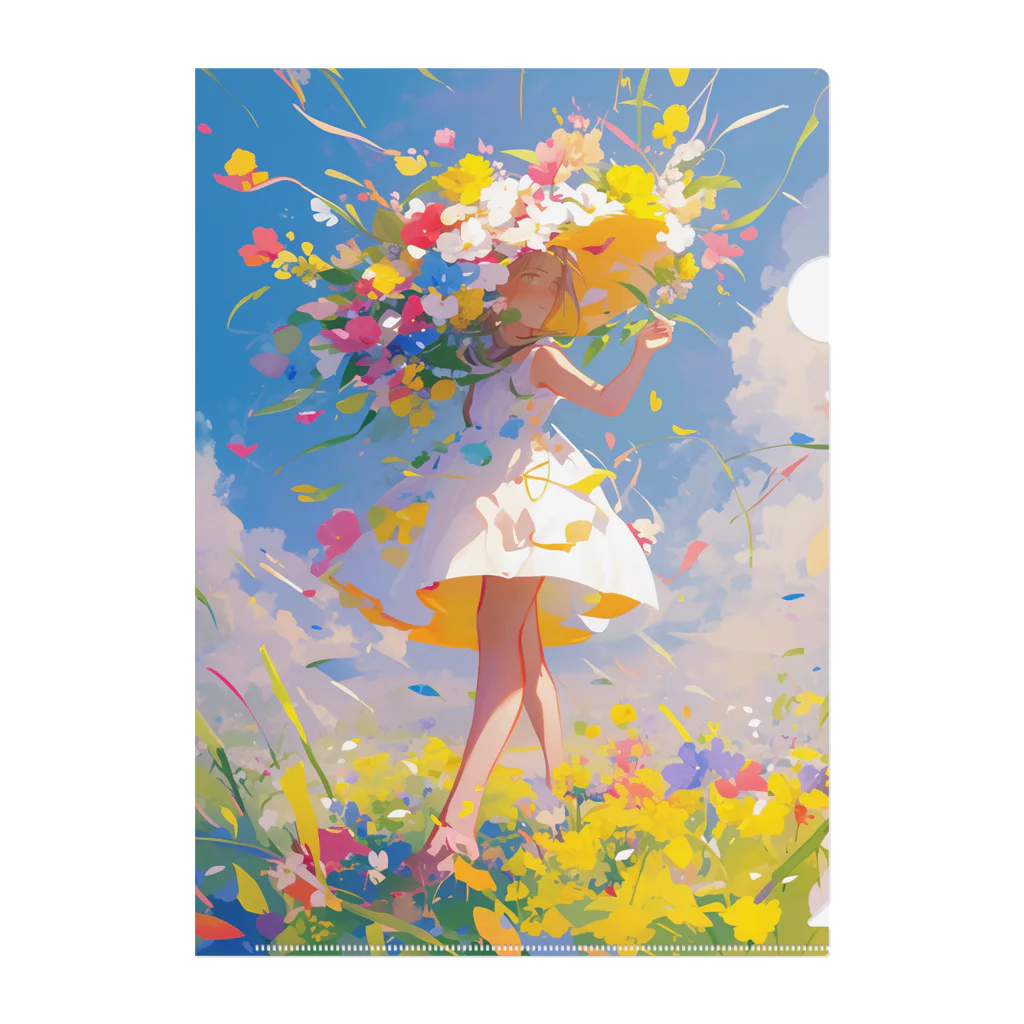 AQUAMETAVERSEの花のささやき　ラフルール　1859 Clear File Folder