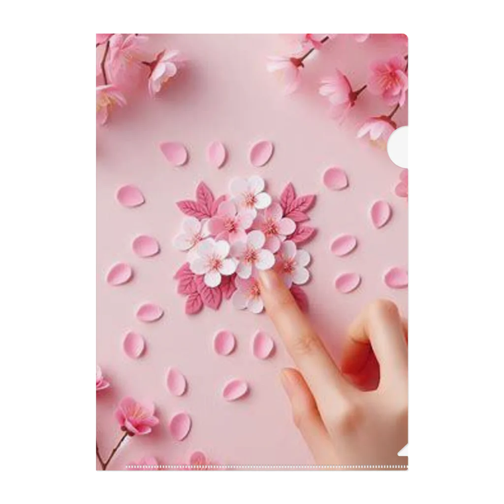 chapinnuのさくらの花びらで遊ぼう♪ Clear File Folder