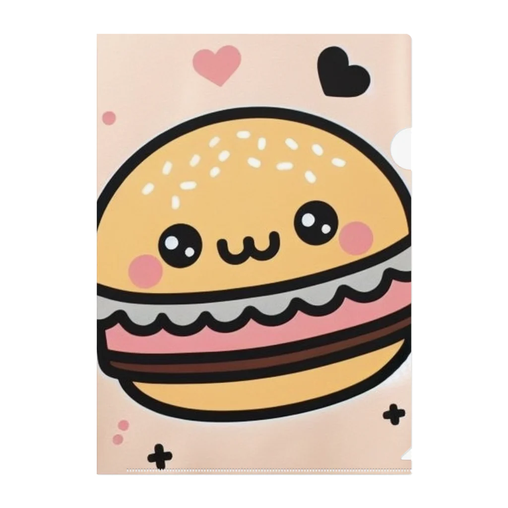 うくんのハンバーガー Clear File Folder