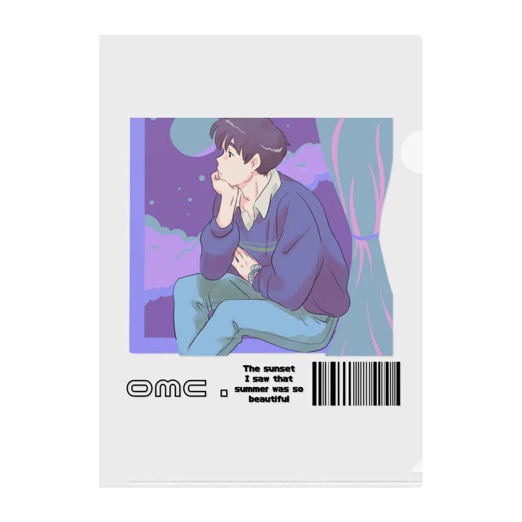 おもちショップのemotional boy Clear File Folder