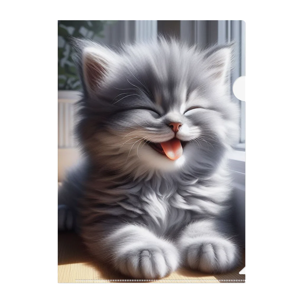 kangekiのあかんべにゃんこNo.4 Clear File Folder