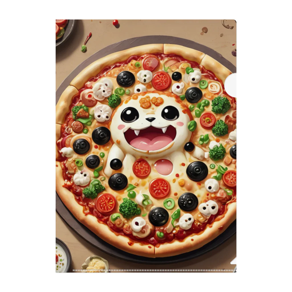 AI妖怪大図鑑のピザ妖怪　ラザピー クリアファイル