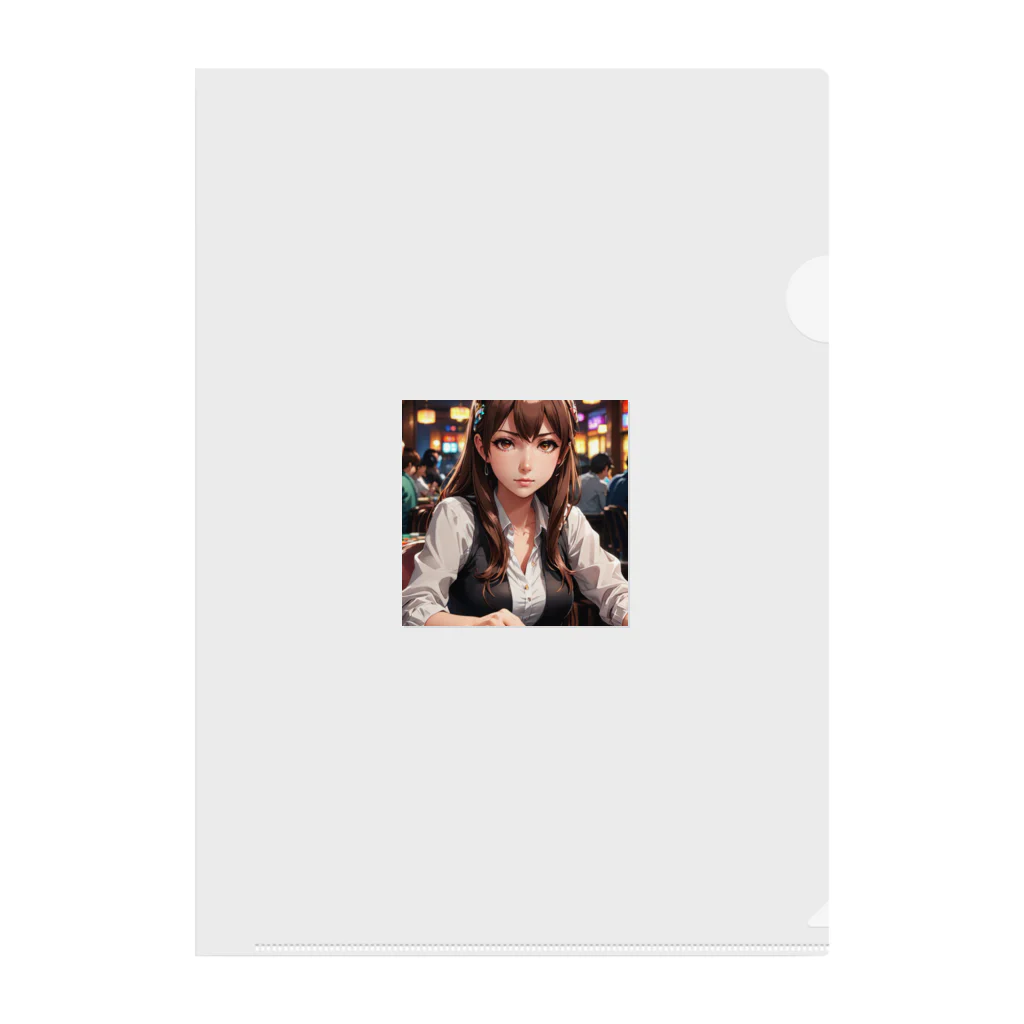 WWWmaのポーカー美少女さや Clear File Folder